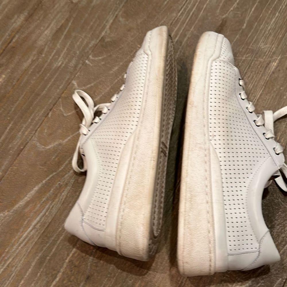 Vince Camuto White Perforated Sneakers - Picture 5 of 7